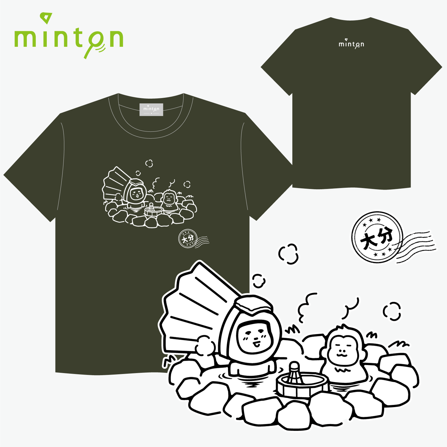minton ご当地Tシャツ (大分)