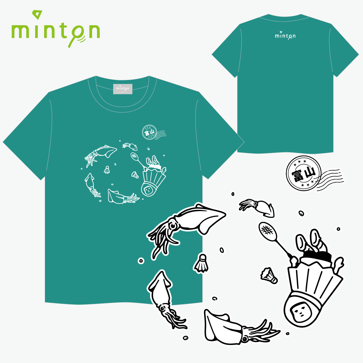 minton ご当地Tシャツ (富山)