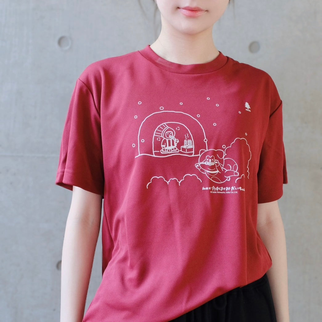 【現品限り】minton君&秋田犬たれみみだいちゃんコラボTシャツ(秋田)