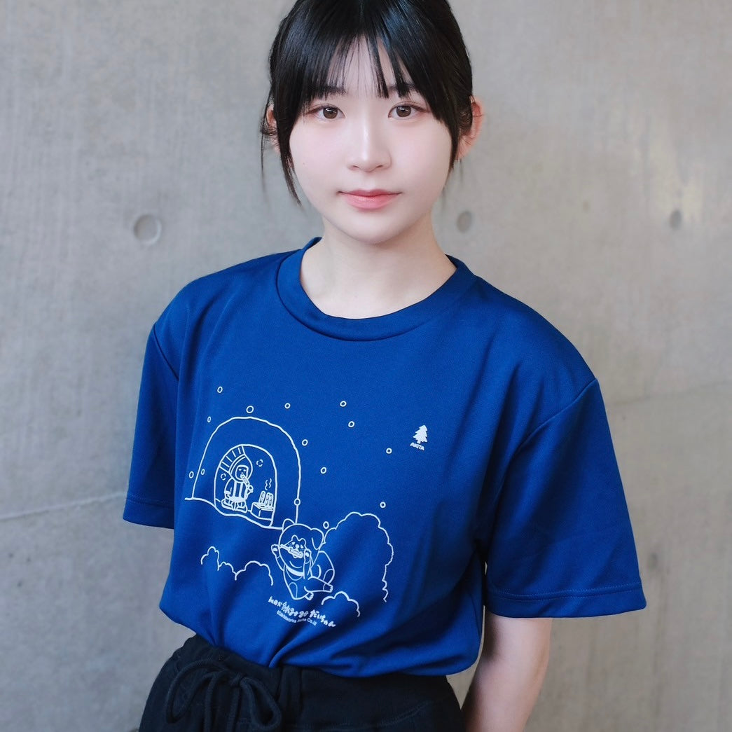 minton君&秋田犬たれみみだいちゃんコラボTシャツ(秋田)