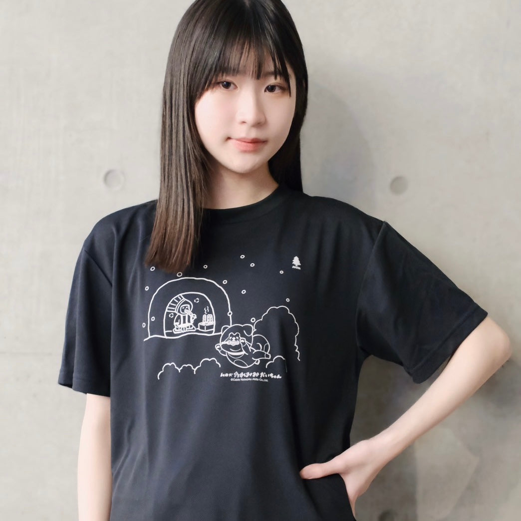 【現品限り】minton君&秋田犬たれみみだいちゃんコラボTシャツ(秋田)
