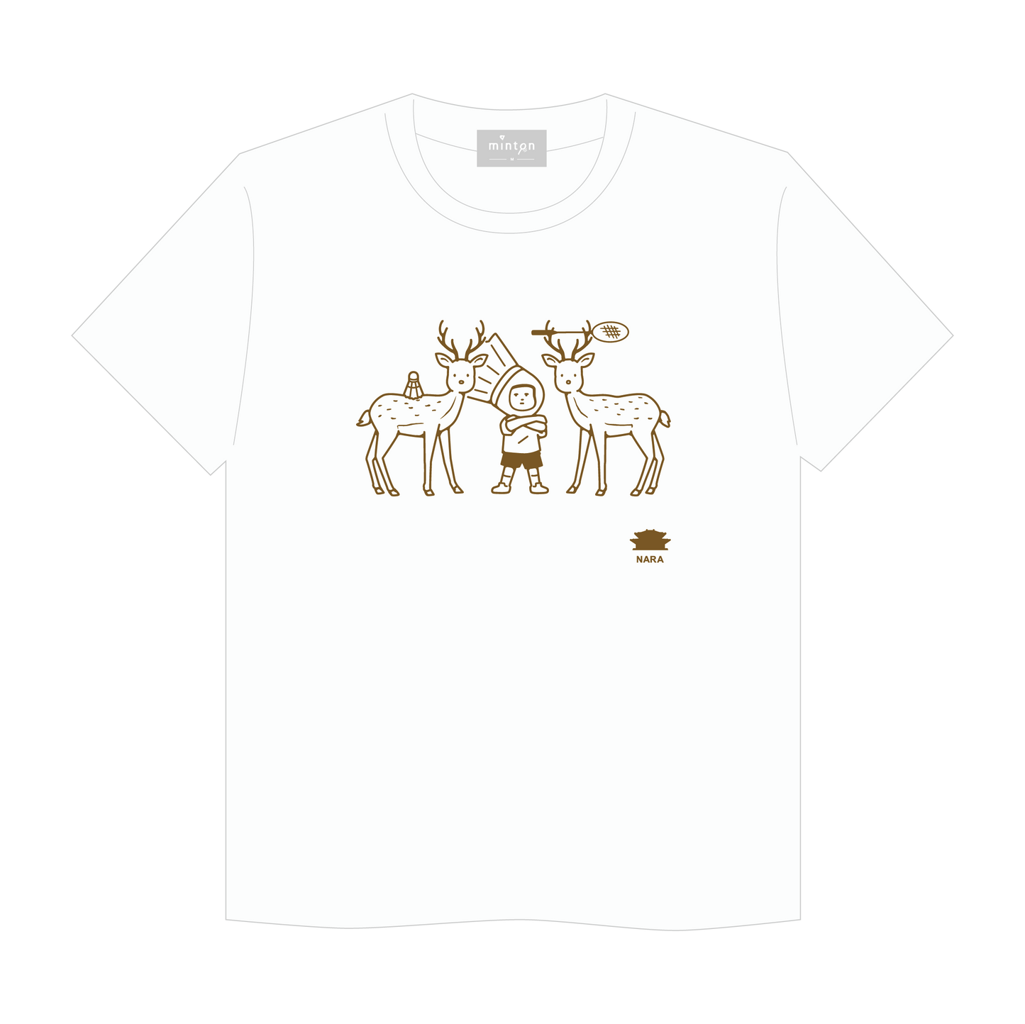 【セール対象商品】minton ご当地Tシャツ (奈良)