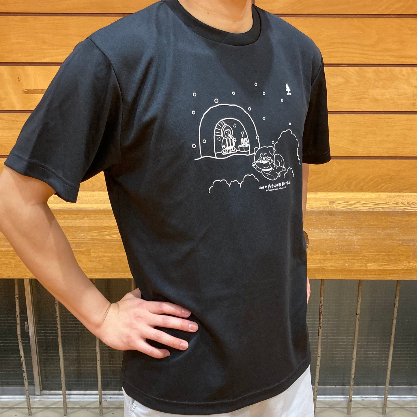 【現品限り】minton君&秋田犬たれみみだいちゃんコラボTシャツ(秋田)