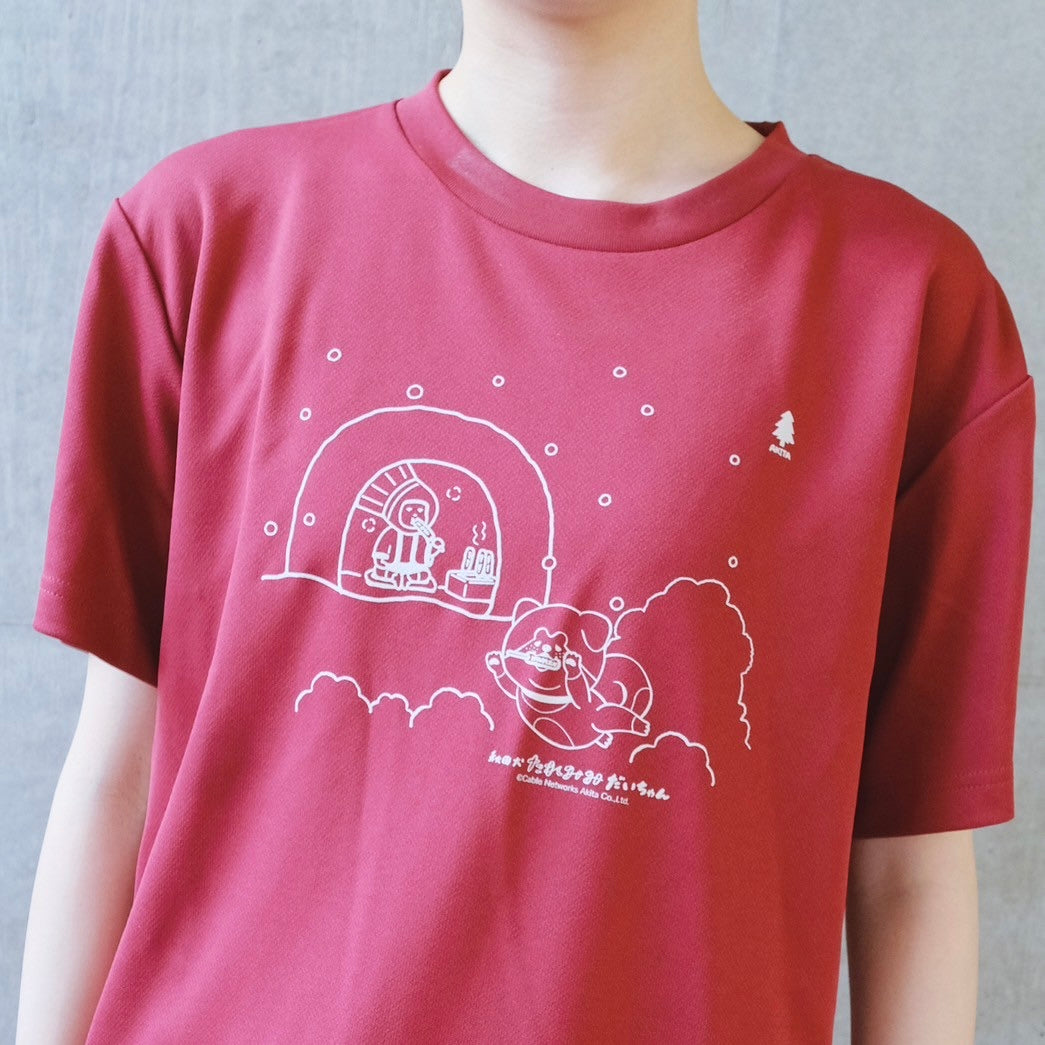 【現品限り】minton君&秋田犬たれみみだいちゃんコラボTシャツ(秋田)