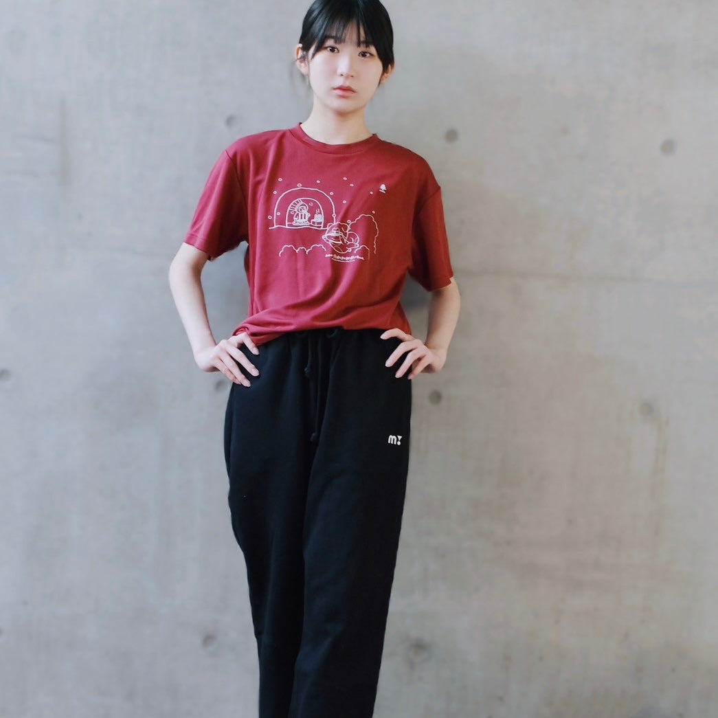 【現品限り】minton君&秋田犬たれみみだいちゃんコラボTシャツ(秋田)