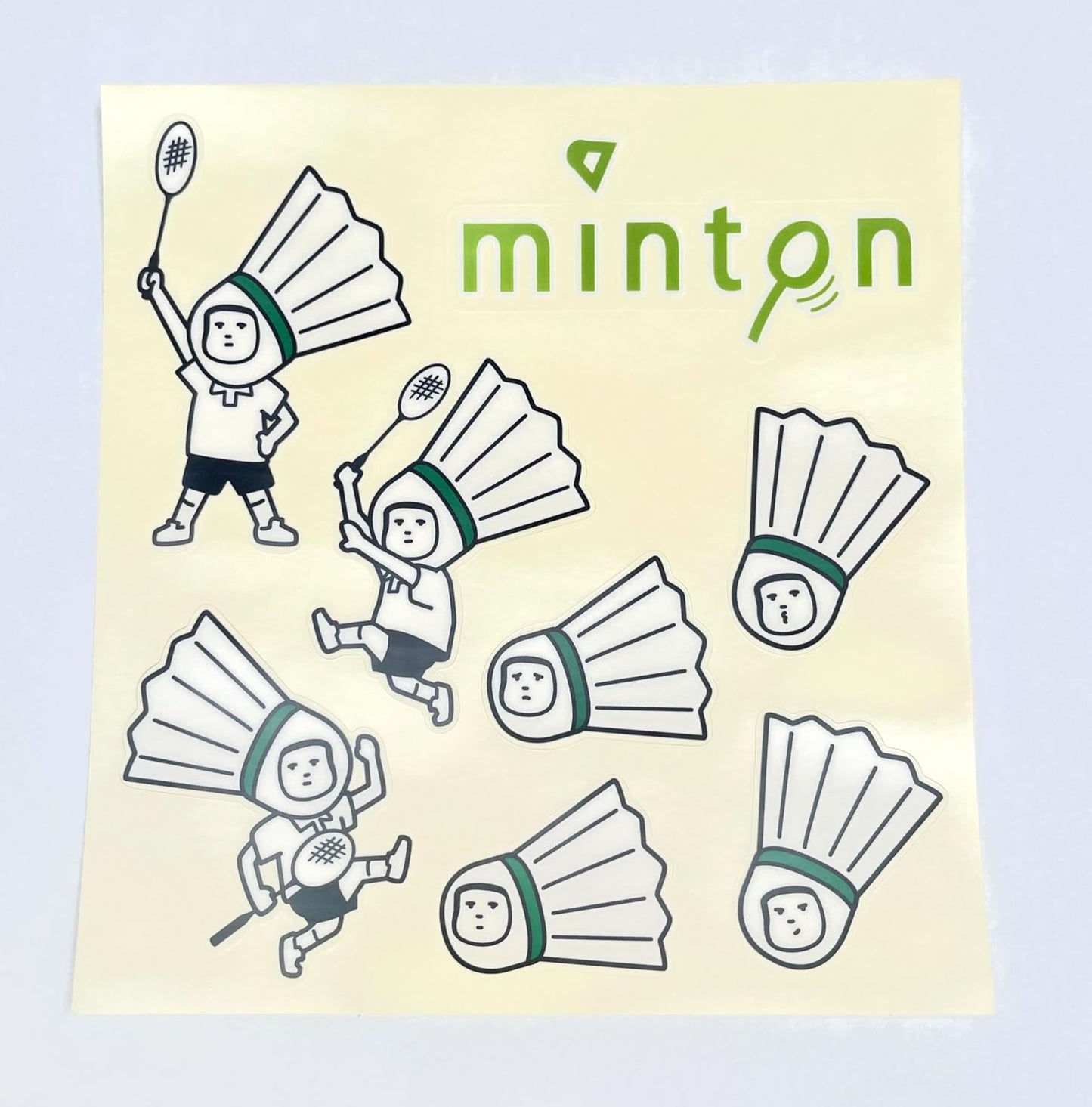 mintonくんステッカー