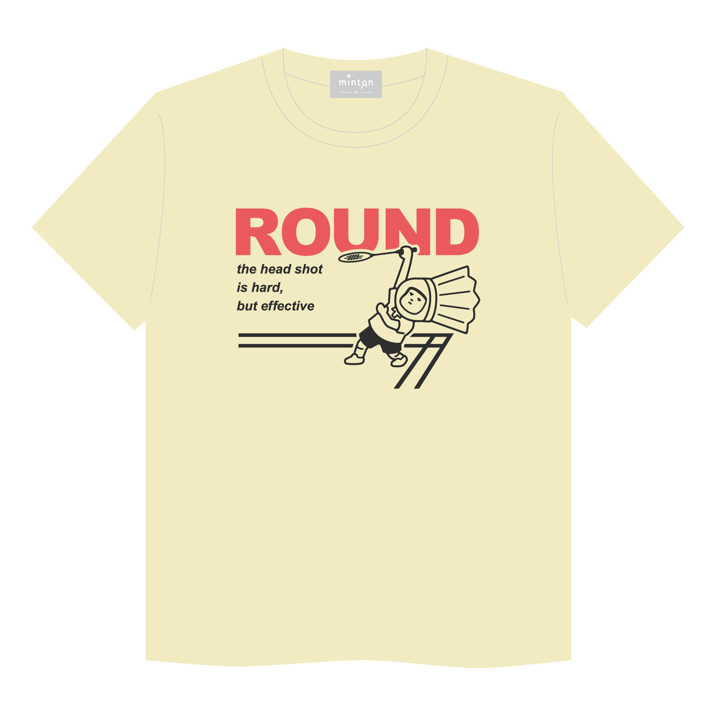 【現品限り】minton ラウンドTシャツ