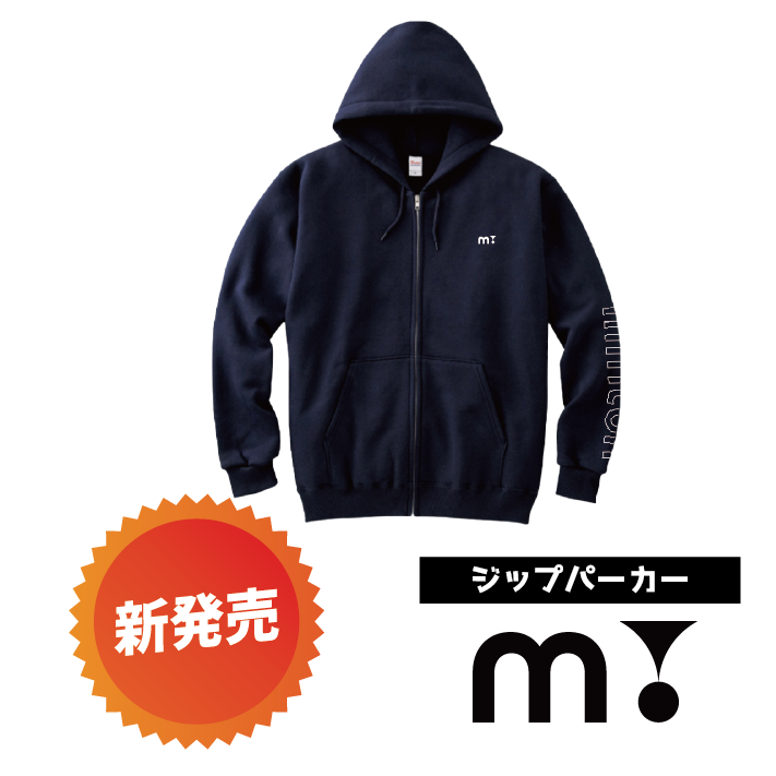 minton m!ジップパーカー