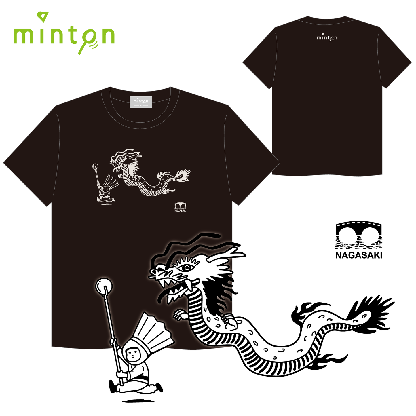 minton ご当地Tシャツ （長崎#2）