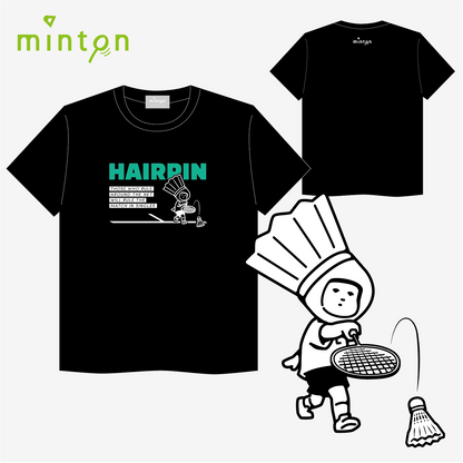 mintonヘアピンTシャツ