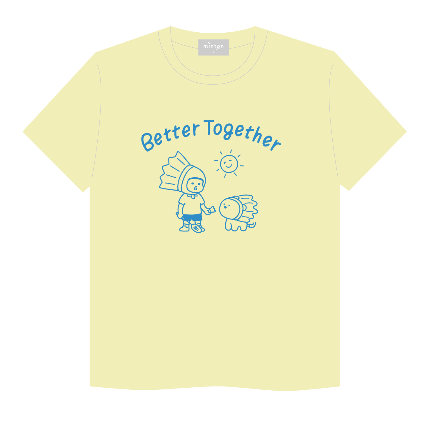 minton君＆はね丸Tシャツ