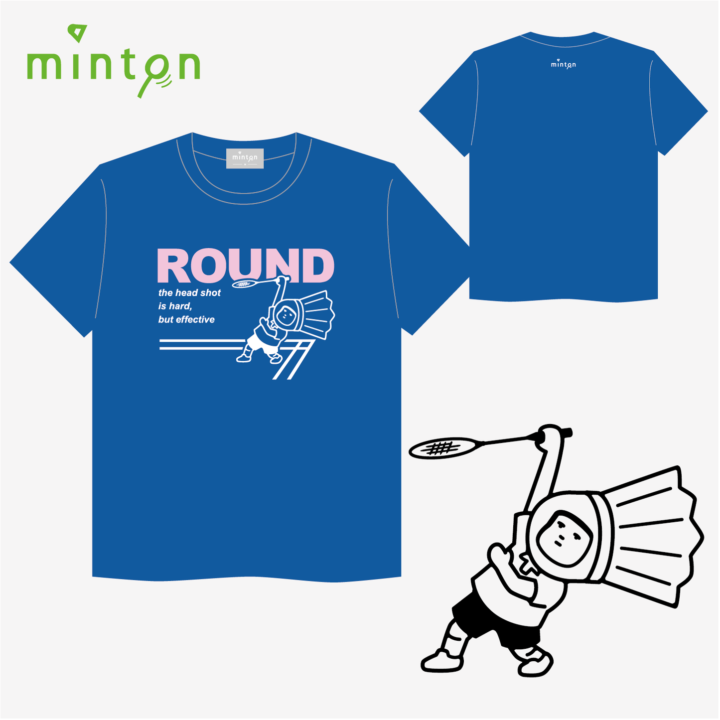 minton ラウンドTシャツ