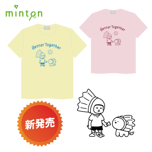 minton君＆はね丸Tシャツ